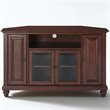 Pemberley Row Solid Wood Mahogany Corner TV Stand Rectangular Wire Management 47.75