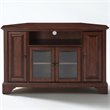 Pemberley Row Solid Hardwood Vintage Mahogany Corner TV Stand Rectangular Adjustable 47.75