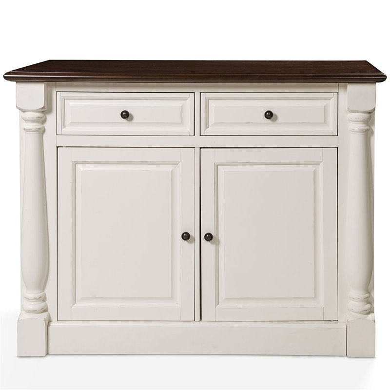 Pemberley Row Hardwood and Veneer White Buffet Rectangular Adjustable Shelves 36.25