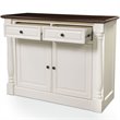 Pemberley Row Hardwood and Veneer White Buffet Rectangular Adjustable Shelves 36.25