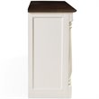 Pemberley Row Hardwood and Veneer White Buffet Rectangular Adjustable Shelves 36.25
