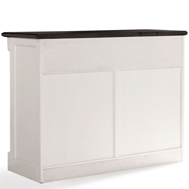 Pemberley Row Hardwood and Veneer White Buffet Rectangular Adjustable Shelves 36.25