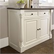 Pemberley Row Hardwood and Veneer White Buffet Rectangular Adjustable Shelves 36.25