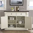 Pemberley Row Hardwood and Veneer White Buffet Rectangular Adjustable Shelves 36.25