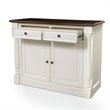 Pemberley Row Hardwood and Veneer White Buffet Rectangular Adjustable Shelves 36.25