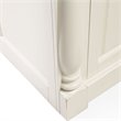 Pemberley Row Hardwood and Veneer White Buffet Rectangular Adjustable Shelves 36.25