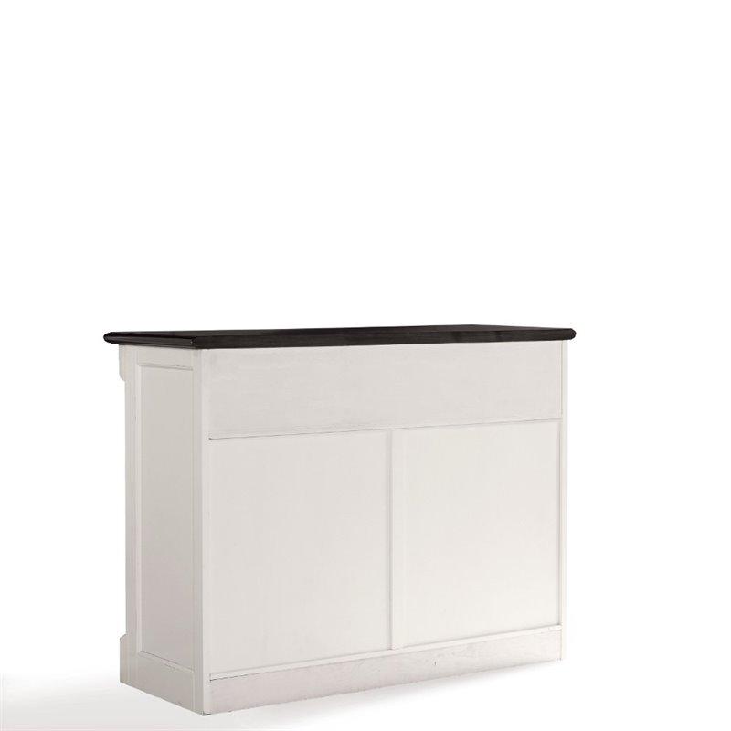 Pemberley Row Hardwood and Veneer White Buffet Rectangular Adjustable Shelves 36.25