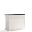 Pemberley Row Hardwood and Veneer White Buffet Rectangular Adjustable Shelves 36.25