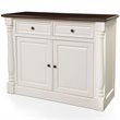 Pemberley Row Hardwood and Veneer White Buffet Rectangular Adjustable Shelves 36.25