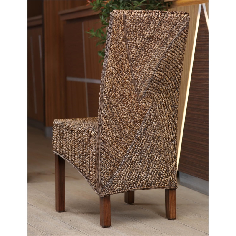 Pemberley Row Wicker Brown Dining Chair 38