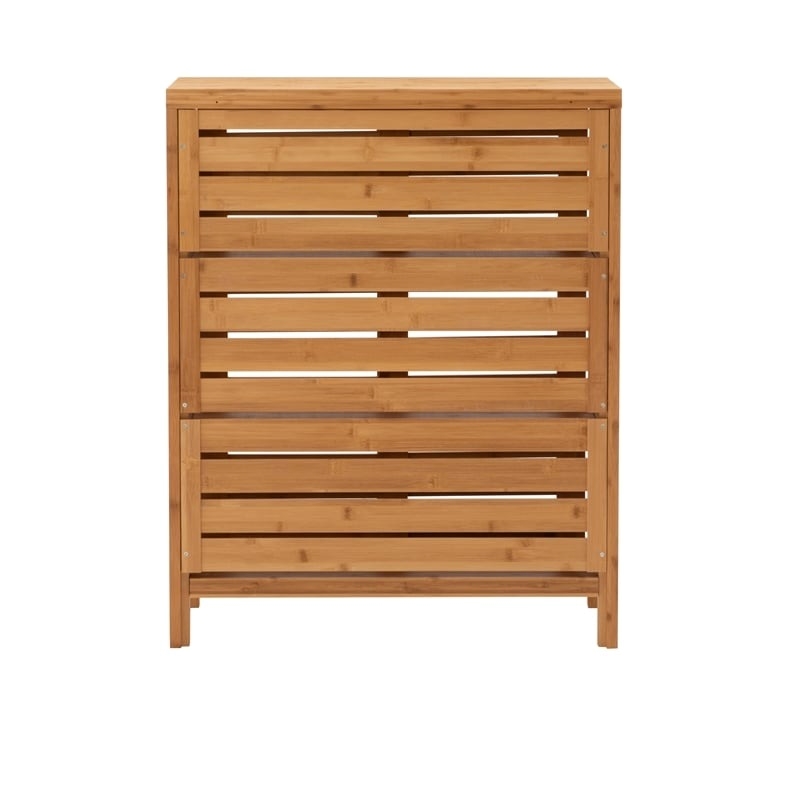 Pemberley Row Bamboo Natural Brown Floor Cabinet Rectangular 33