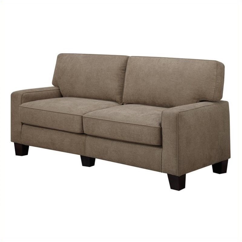 Pemberley Row Polyester Fawn Tan Sofa Rectangular Memory Foam 73