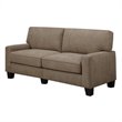 Pemberley Row Polyester Fawn Tan Sofa Rectangular Memory Foam 73