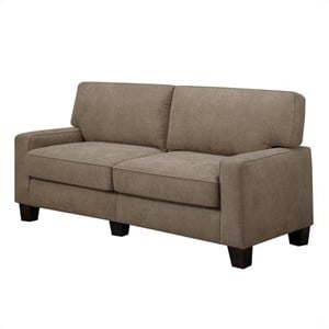 Pemberley Row Fabric Fawn Tan Sofa Rectangular 78&quotx32.5&quotx35&quot Unassembled