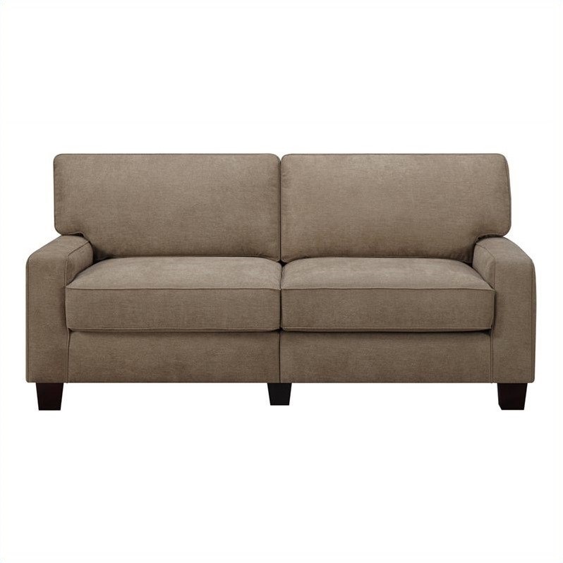 Pemberley Row Fabric Fawn Tan Sofa Rectangular 78