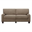Pemberley Row Fabric Fawn Tan Sofa Rectangular 78