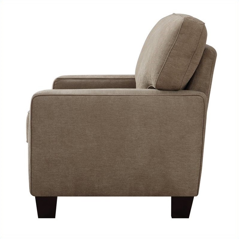 Pemberley Row Fabric Fawn Tan Sofa Rectangular 78