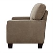 Pemberley Row Fabric Fawn Tan Sofa Rectangular 78