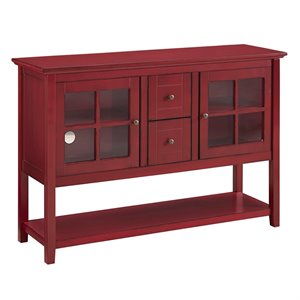Pemberly Row 52&quot TV Stand in Antique Red