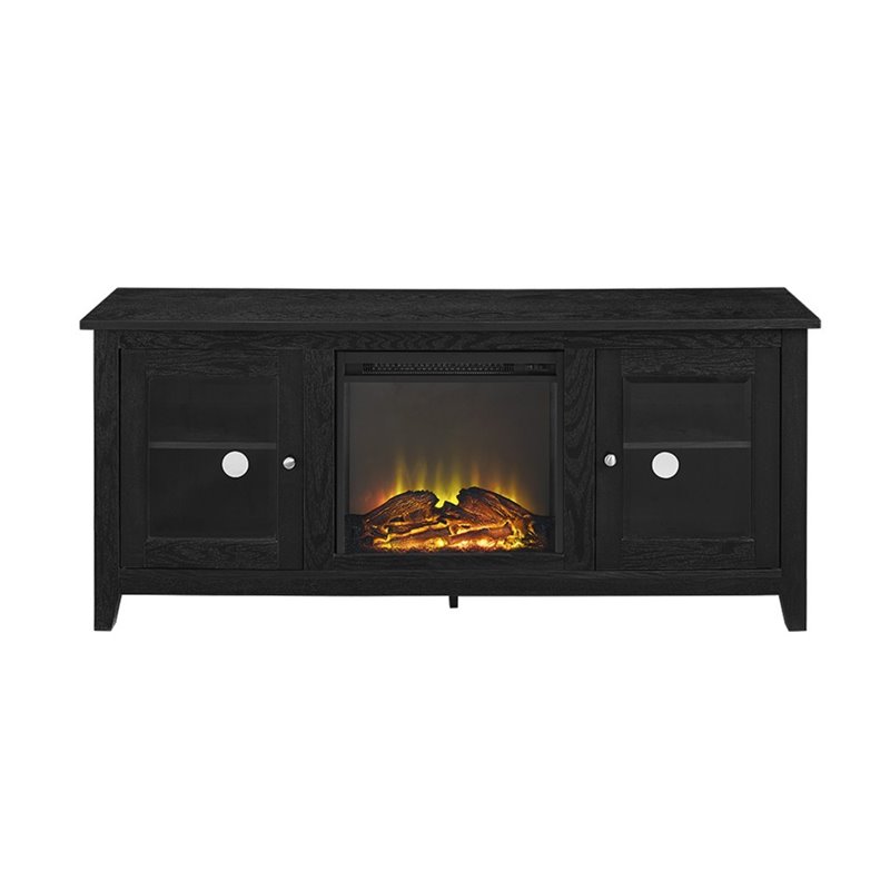 Pemberly Row Modern Wood Fireplace TV Stand for TVs up to 58