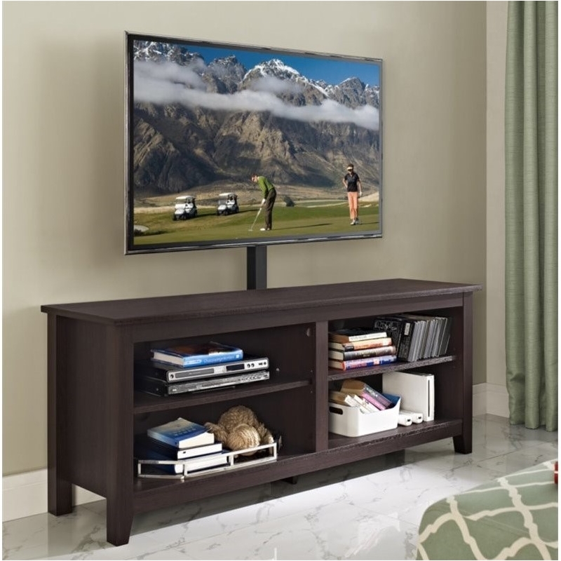 Pemberly Row Transitional Wood TV Stand for TVs up to 58