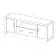 Pemberly Row Industrial Wood TV Stand for TVs up to 60