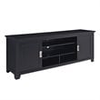 Pemberly Row Traditional Wood Sliding Door TV Console for TVs up to 70