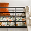 Pemberly Row Modern Steel Metal Twin Size Loft Bunk Bed in Black