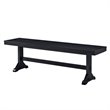 Pemberley Row Wood Antique Black Dining Bench Rectangular 60