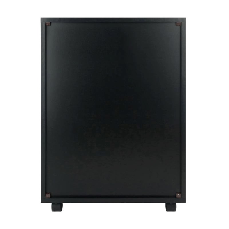Pemberley Row Composite Wood Black Storage Cabinet Rectangular 26.3