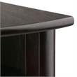 Pemberly Row Solid Wood Espresso Corner End Table Rectangular 31.1