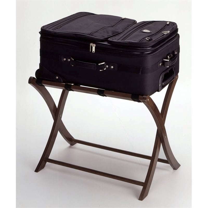 Pemberley Row Solid Wood Antique Walnut Luggage Rack 26.54