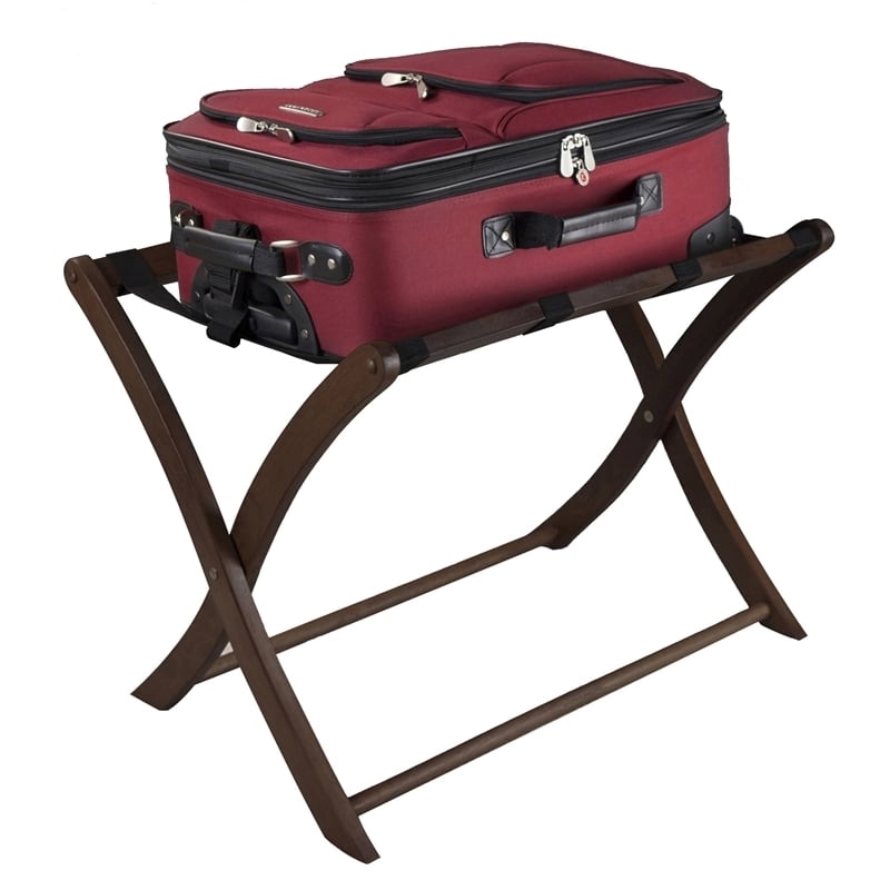 Pemberley Row Solid Wood Antique Walnut Luggage Rack 26.54