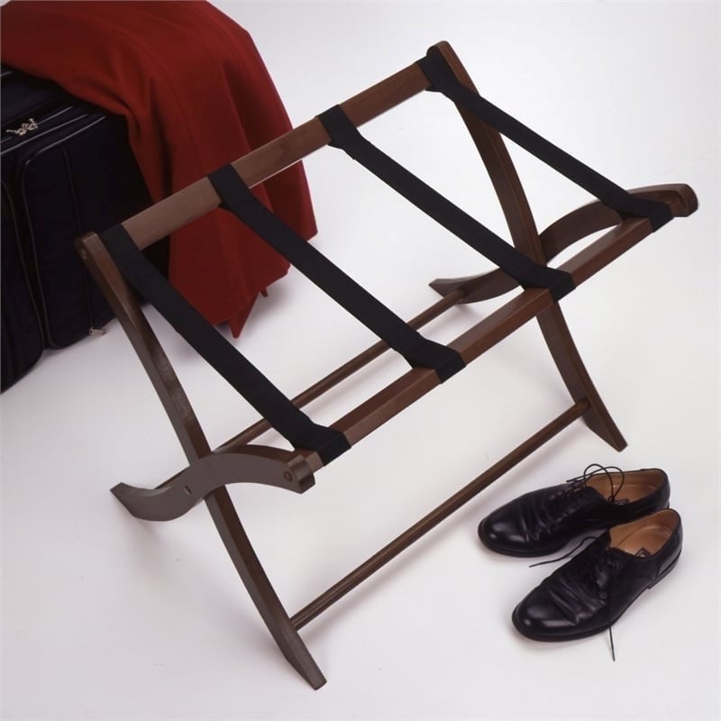 Pemberley Row Solid Wood Antique Walnut Luggage Rack 26.54