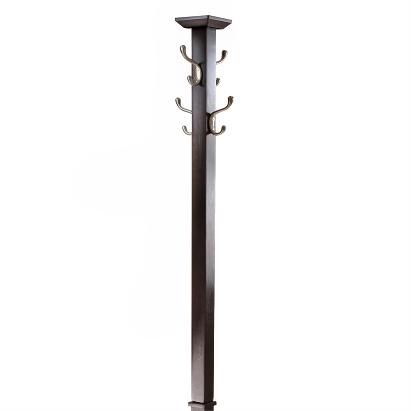 Pemberley Row Solid Wood Cappuccino Coat Tree Rectangular 71.52