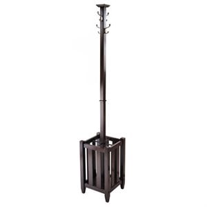 Pemberley Row Solid Wood Cappuccino Coat Tree Rectangular 71.52&quotH Unassembled