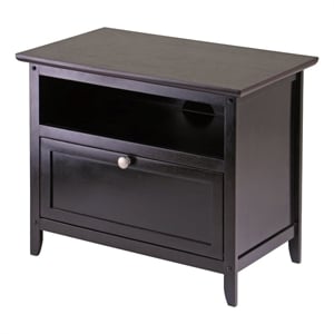 Pemberly Row Transitional Solid Wood TV Stand for TVs up to 32&quot in Espresso