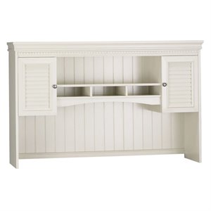 Pemberly Row Hutch for L Shaped Desk in Antique White