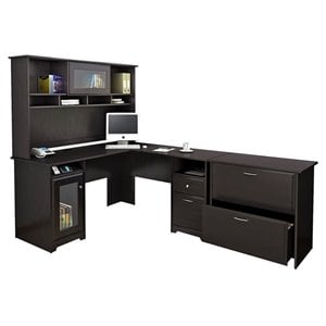 Pemberly Row 3 Piece Office Set in Espresso Oak