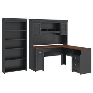Pemberly Row 3 Piece Office Set in Antique Black