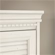 Pemberley Row Laminate Antique White Office Set L Shaped Desk Hutch File Cabinet Bookcase 30.72