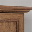 Pemberly Row Traditional Engineered Wood Bedroom Armoire with Garment Rod in Oak