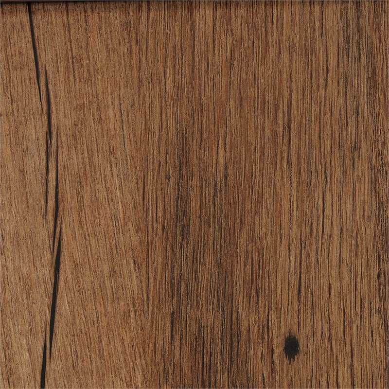 Pemberly Row Traditional Engineered Wood Bedroom Armoire with Garment Rod in Oak