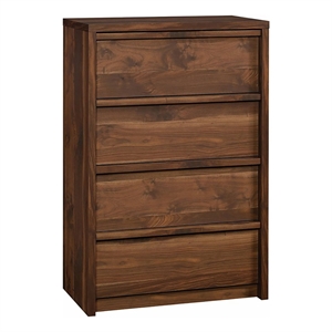 Pemberley Row Engineered Wood Grand Walnut Chest Rectangular Safety Tested 46.82&quotH Unassembled
