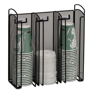 Pemberly Row Cup and Lid Holder in Black