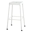 Pemberley Row Metal White Bar Stool Backless Eco-Friendly 29