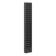 Pemberly Row 23-Pocket Steel Magazine Rack in Black