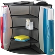 Pemberly Row Black Mesh Desk Corner Organizer