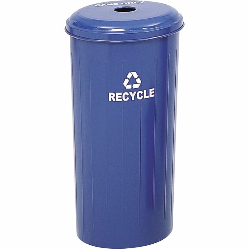 Pemberly Row Tall Round Receptacle in Blue