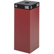 Pemberly Row Public Square Burgundy Recycling Receptacle Base